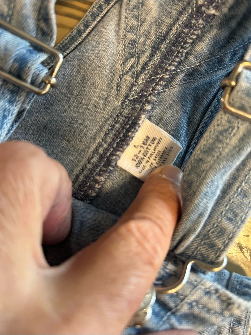 GAP Light Blue Denim Kids Overalls with Adjustable Straps
